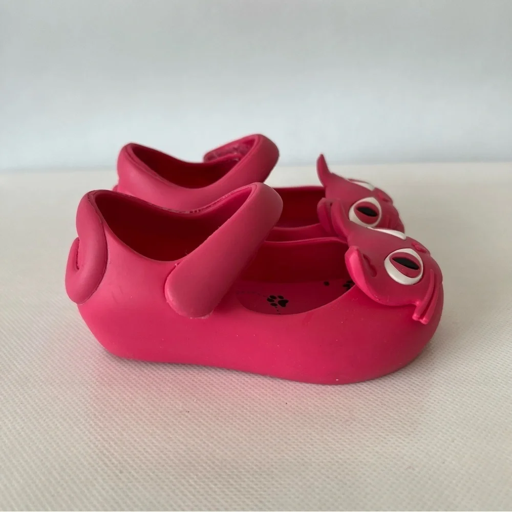 Mini Melissa Pink Cat Shoes
